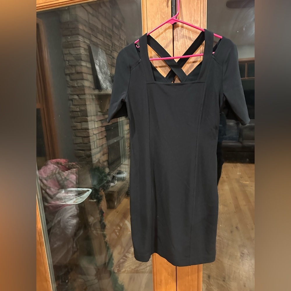 Boston Proper Black Mini Dress - Picture 1 of 4